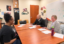 CHUH students in mock interviews