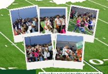 Picture of five polaroid style photos from previous year's walks. 