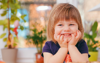 Confident and Happy Child Smiling