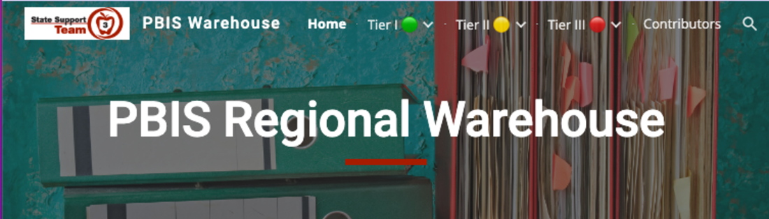 Image of the header from a website that reads PBIS Regional Warehouse
