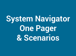 System Navigator One-Pager & Scenarios